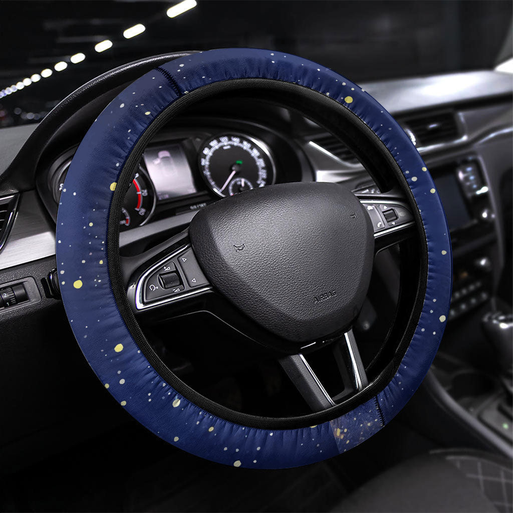 Harriet Powers Steering Wheel Cover African American History - Galaxy Celestial Starry Night - Folk Art Quilter