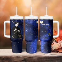 Harriet Powers Tumbler With Handle African American History - Galaxy Celestial Starry Night - Folk Art Quilter