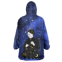 Harriet Powers Wearable Blanket Hoodie African American History - Galaxy Celestial Starry Night - Folk Art Quilter