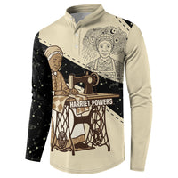 Harriet Powers Celestial Mystery Button Sweatshirt Vintage Line Art - African American Folk Quilt Pattern