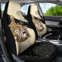 Harriet Powers Celestial Mystery Car Seat Cover Vintage Line Art - African American Folk Quilt Pattern