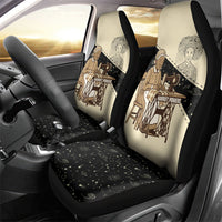Harriet Powers Celestial Mystery Car Seat Cover Vintage Line Art - African American Folk Quilt Pattern
