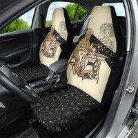 Harriet Powers Celestial Mystery Car Seat Cover Vintage Line Art - African American Folk Quilt Pattern