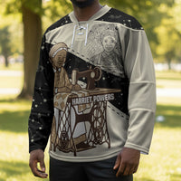 Harriet Powers Celestial Mystery Hockey Jersey Vintage Line Art - African American Folk Quilt Pattern