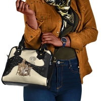 Harriet Powers Celestial Mystery Shoulder Handbag Vintage Line Art - African American Folk Quilt Pattern