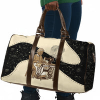 Harriet Powers Celestial Mystery Travel Bag Vintage Line Art - African American Folk Quilt Pattern