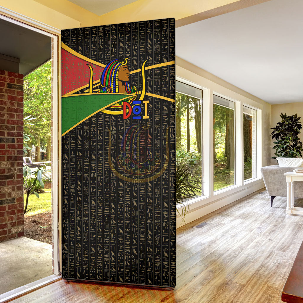 Daughters Of Isis Door Cover Ancient Egyptian Queen Hieroglyphic Art