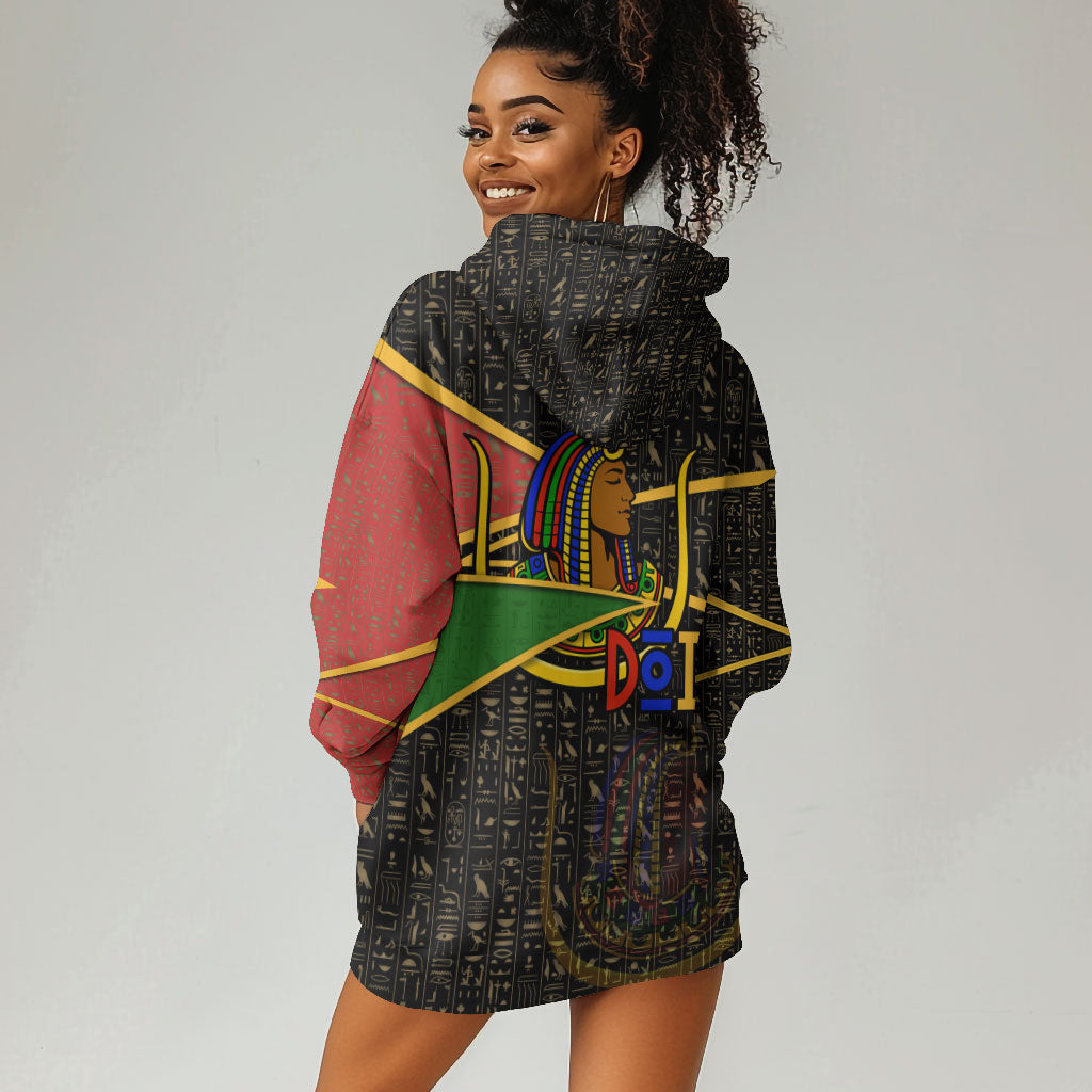 Daughters Of Isis Hoodie Dress Ancient Egyptian Queen Hieroglyphic Art