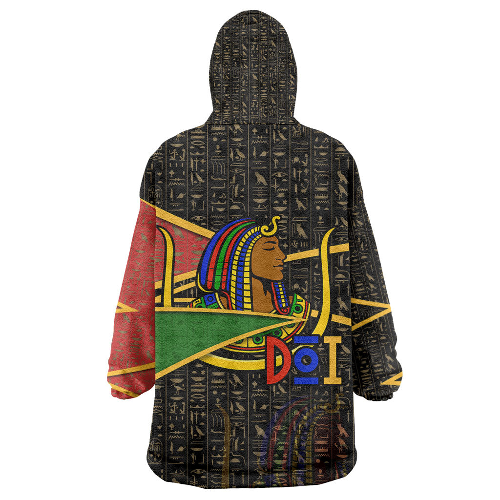 Daughters Of Isis Kid Wearable Blanket Hoodie Ancient Egyptian Queen Hieroglyphic Art