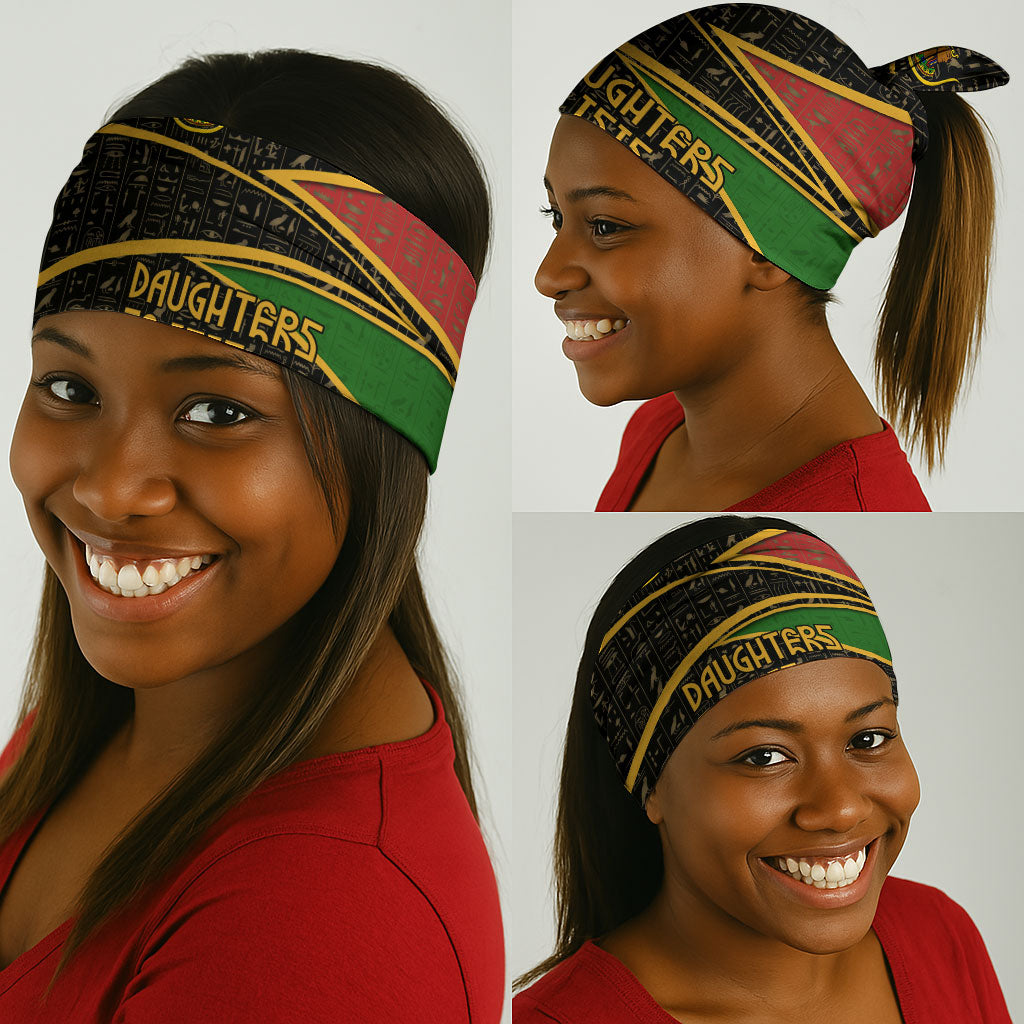 Daughters Of Isis Neck Gaiter Ancient Egyptian Queen Hieroglyphic Art