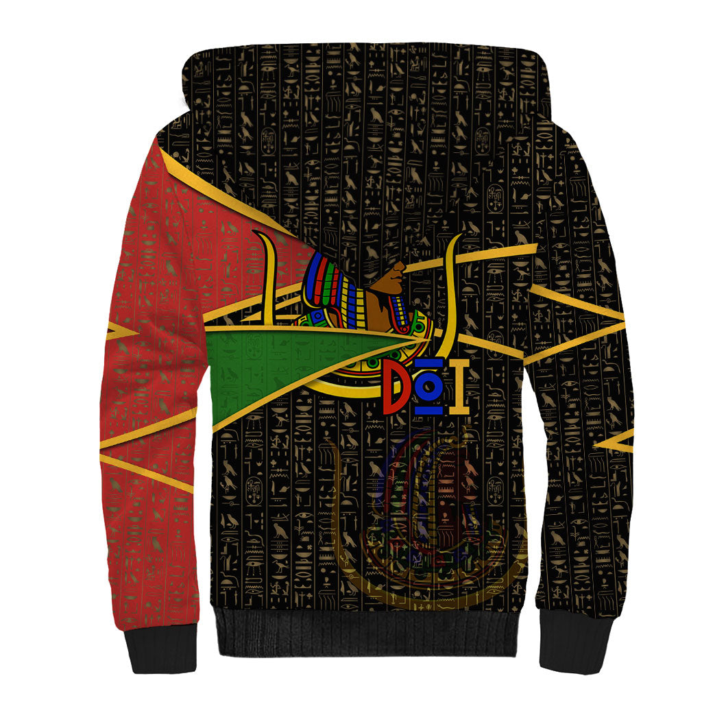 Daughters Of Isis Sherpa Hoodie Ancient Egyptian Queen Hieroglyphic Art