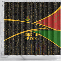 Daughters Of Isis Shower Curtain Ancient Egyptian Queen Hieroglyphic Art