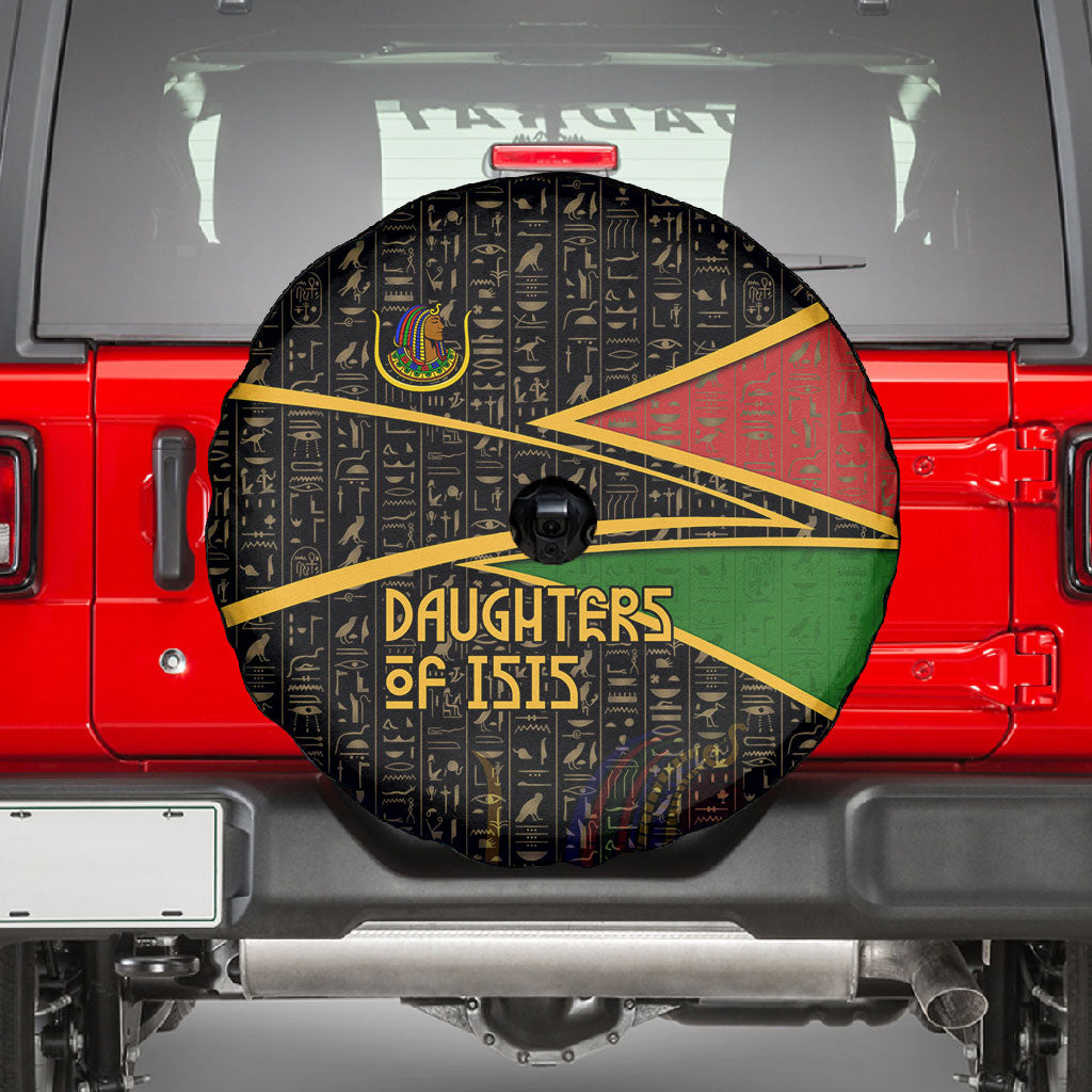 Daughters Of Isis Spare Tire Cover Ancient Egyptian Queen Hieroglyphic Art
