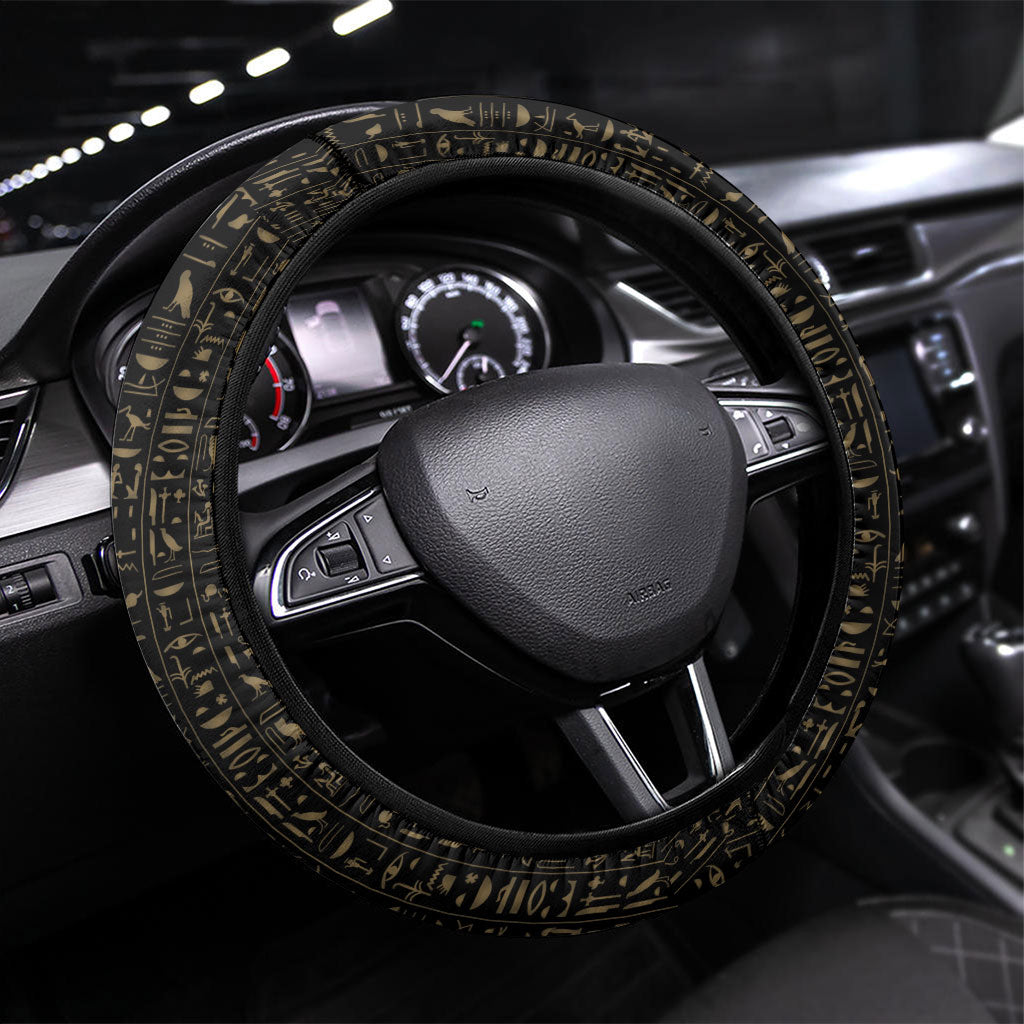 Daughters Of Isis Steering Wheel Cover Ancient Egyptian Queen Hieroglyphic Art