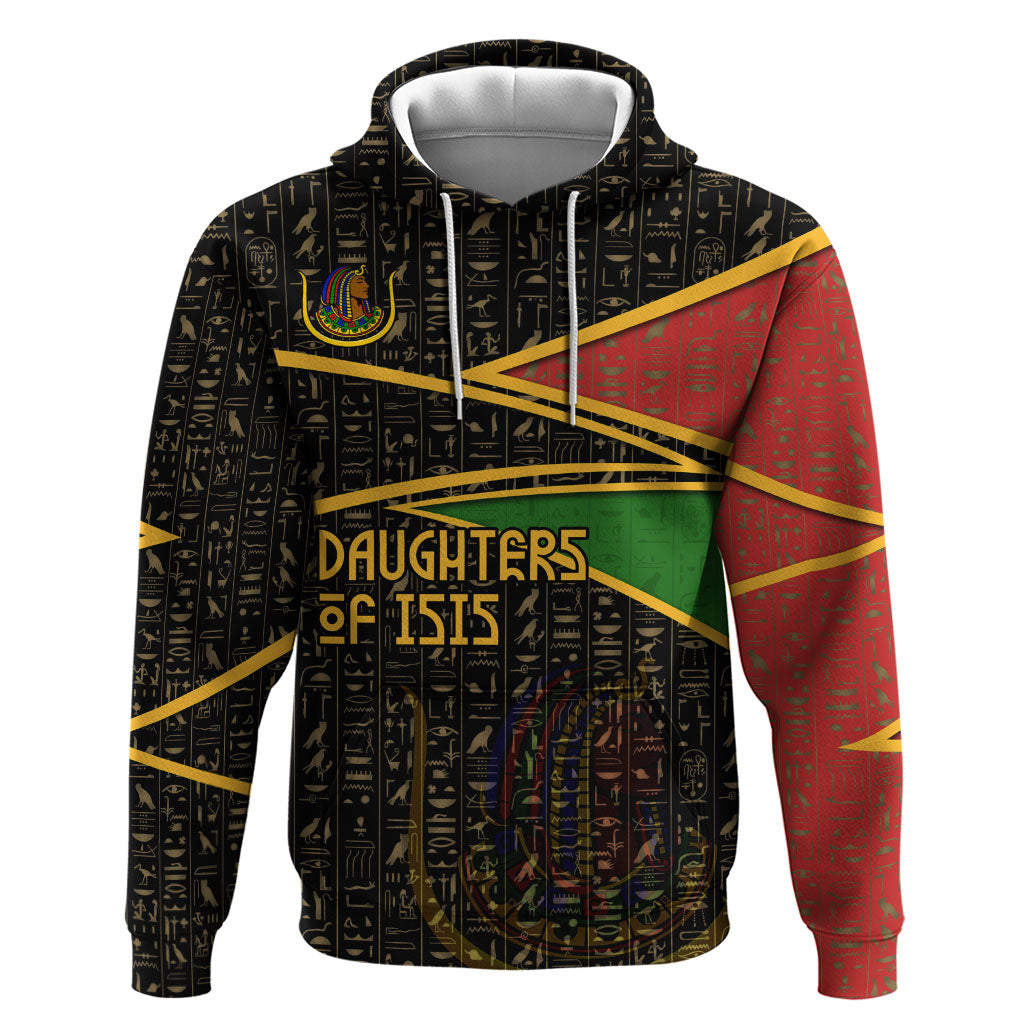 Daughters Of Isis Zip Hoodie Ancient Egyptian Queen Hieroglyphic Art