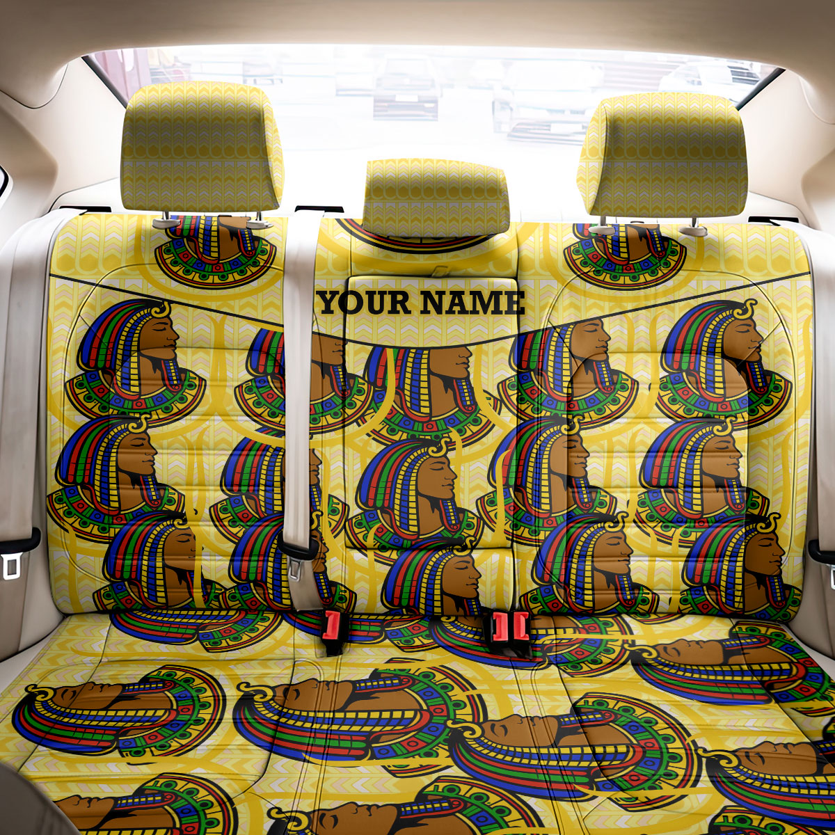 Personalized Daughters Of Isis Back Car Seat Cover Ancient Egyptian Goddess Pharaoh