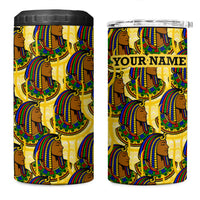 Personalized Daughters Of Isis 4 in 1 Can Cooler Tumbler Ancient Egyptian Goddess Pharaoh