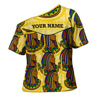 Personalized Daughters Of Isis Cross Shoulder Shirt Ancient Egyptian Goddess Pharaoh