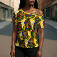 Personalized Daughters Of Isis Cross Shoulder Shirt Ancient Egyptian Goddess Pharaoh