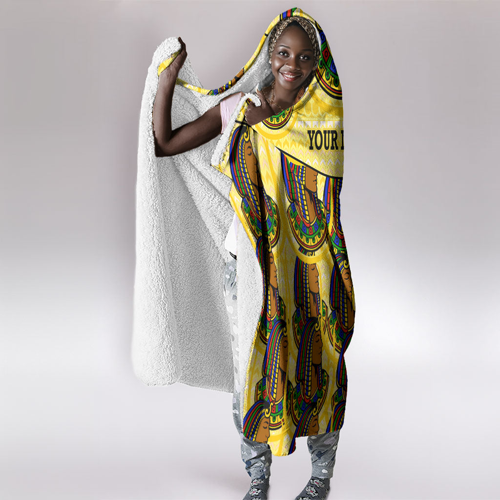 Personalized Daughters Of Isis Hooded Blanket Ancient Egyptian Goddess Pharaoh