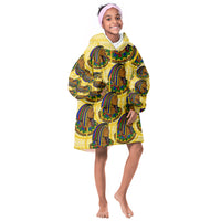 Personalized Daughters Of Isis Kid Wearable Blanket Hoodie Ancient Egyptian Goddess Pharaoh