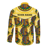 Personalized Daughters Of Isis Long Sleeve Button Shirt Ancient Egyptian Goddess Pharaoh