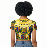 Personalized Daughters Of Isis Raglan Cropped T shirt Ancient Egyptian Goddess Pharaoh