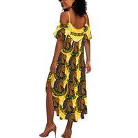 Personalized Daughters Of Isis Summer Maxi Dress Ancient Egyptian Goddess Pharaoh