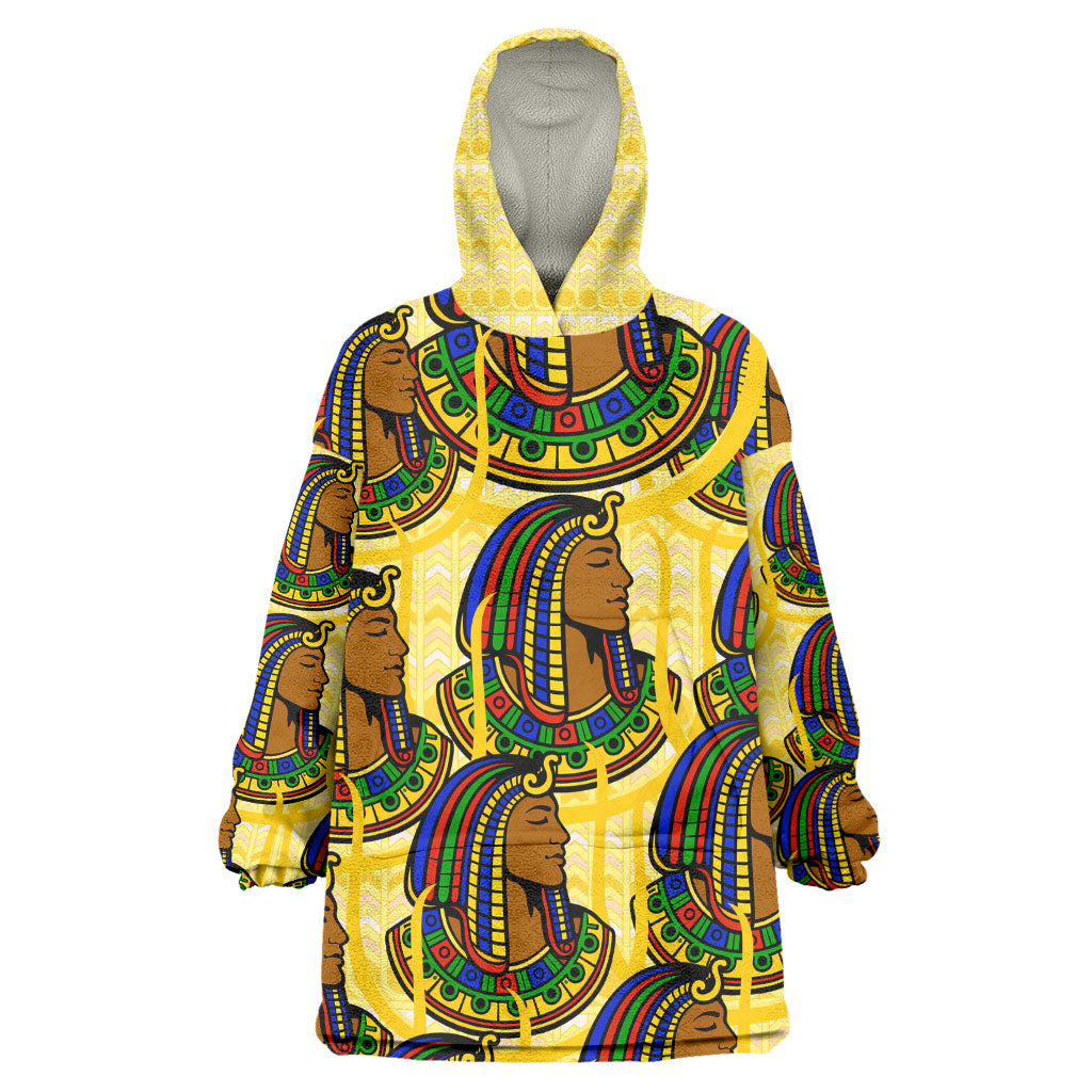 Personalized Daughters Of Isis Wearable Blanket Hoodie Ancient Egyptian Goddess Pharaoh