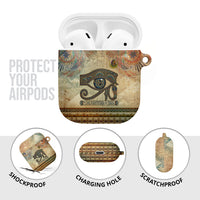 Daughters Of Isis AirPods Case Eye Of Horus Ancient Egyptian Goddess - Vintage Parchment Art