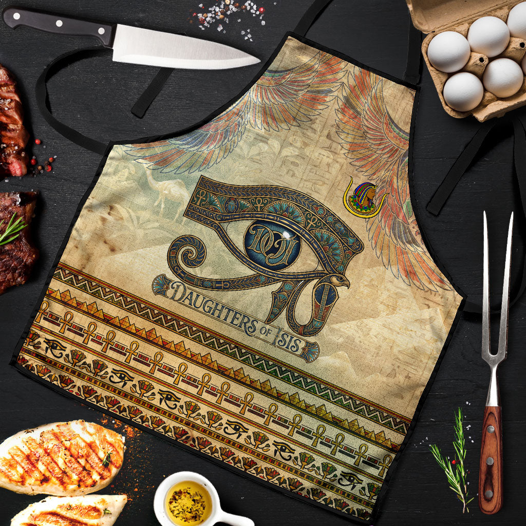Daughters Of Isis Apron Eye Of Horus Ancient Egyptian Goddess - Vintage Parchment Art