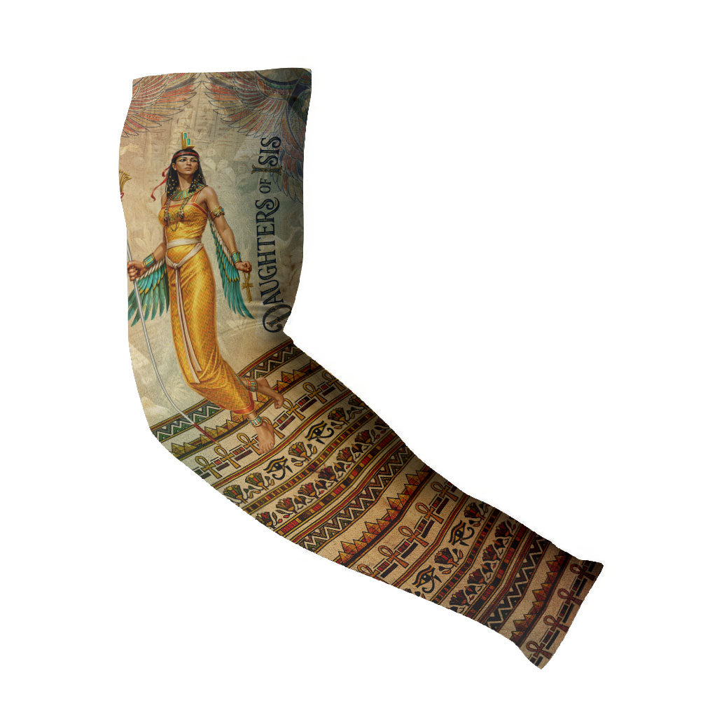 Daughters Of Isis Arm Sleeves Eye Of Horus Ancient Egyptian Goddess - Vintage Parchment Art