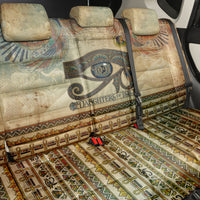 Daughters Of Isis Back Car Seat Cover Eye Of Horus Ancient Egyptian Goddess - Vintage Parchment Art