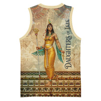 Daughters Of Isis Basketball Jersey Eye Of Horus Ancient Egyptian Goddess - Vintage Parchment Art