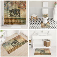 Daughters Of Isis Bathroom Set Eye Of Horus Ancient Egyptian Goddess - Vintage Parchment Art