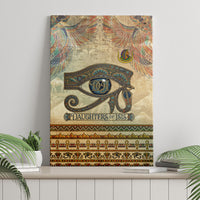 Daughters Of Isis Canvas Wall Art Eye Of Horus Ancient Egyptian Goddess - Vintage Parchment Art