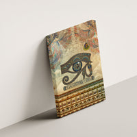 Daughters Of Isis Canvas Wall Art Eye Of Horus Ancient Egyptian Goddess - Vintage Parchment Art