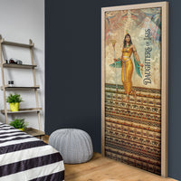 Daughters Of Isis Door Cover Eye Of Horus Ancient Egyptian Goddess - Vintage Parchment Art
