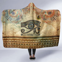 Daughters Of Isis Hooded Blanket Eye Of Horus Ancient Egyptian Goddess - Vintage Parchment Art