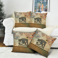 Daughters Of Isis Pillow Cover Eye Of Horus Ancient Egyptian Goddess - Vintage Parchment Art