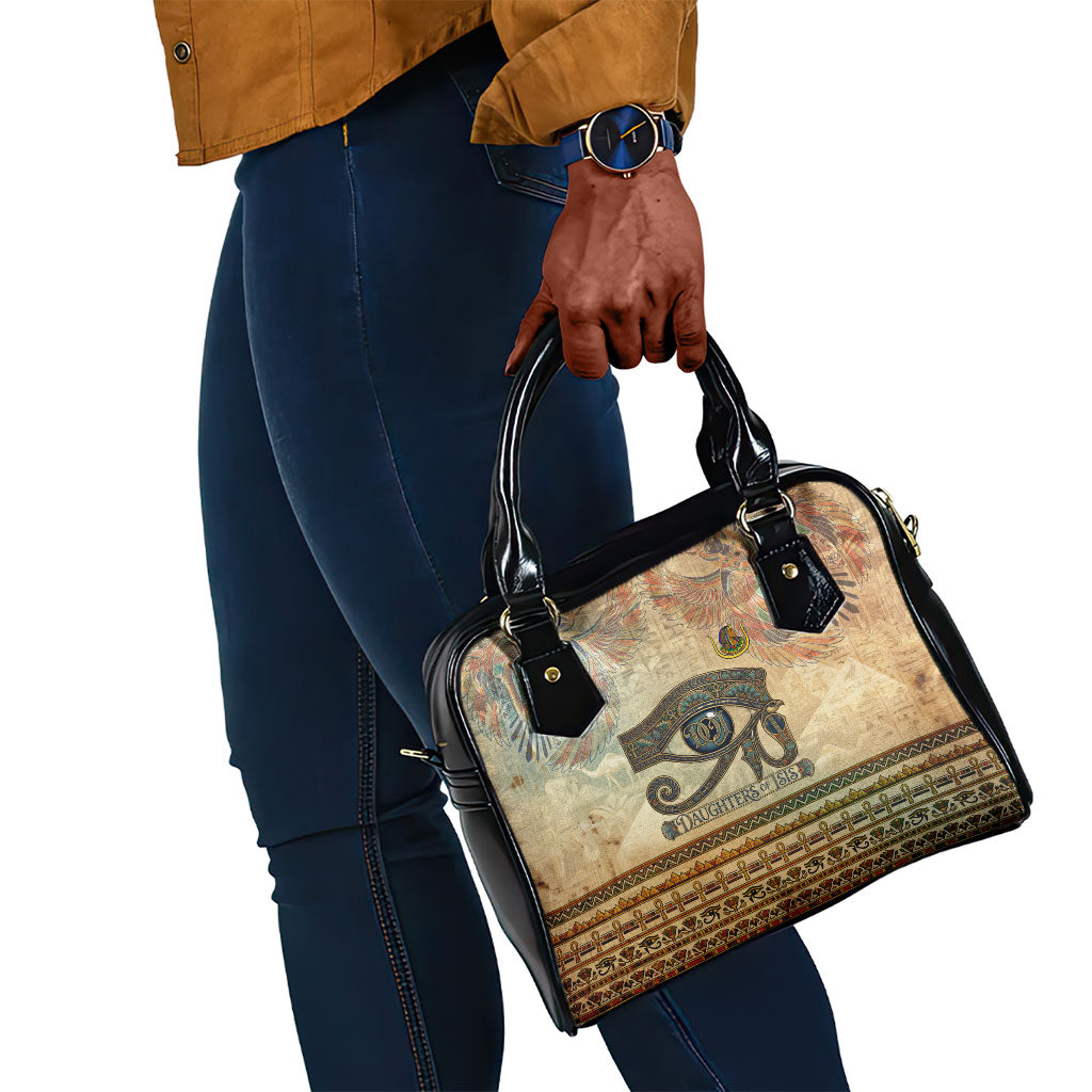 Daughters Of Isis Shoulder Handbag Eye Of Horus Ancient Egyptian Goddess - Vintage Parchment Art
