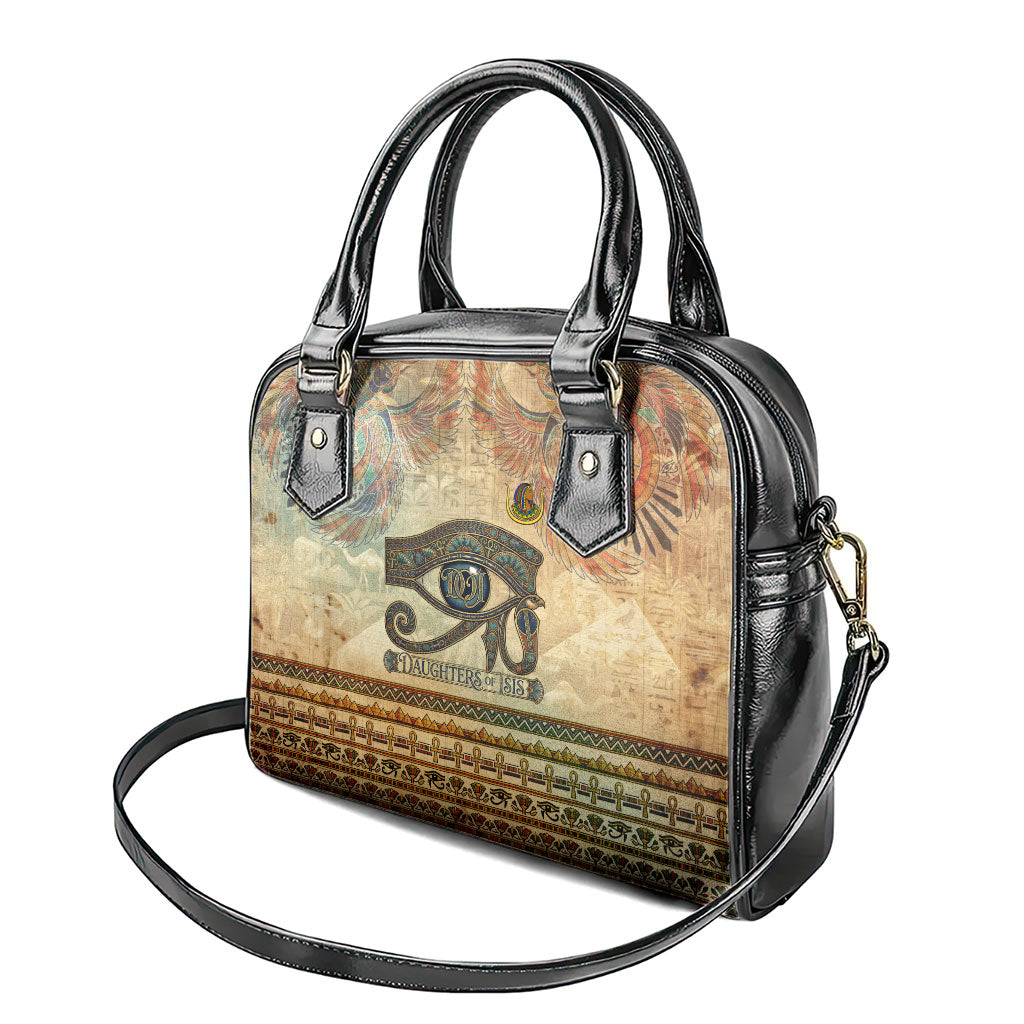 Daughters Of Isis Shoulder Handbag Eye Of Horus Ancient Egyptian Goddess - Vintage Parchment Art