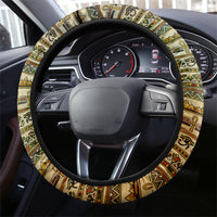 Daughters Of Isis Steering Wheel Cover Eye Of Horus Ancient Egyptian Goddess - Vintage Parchment Art