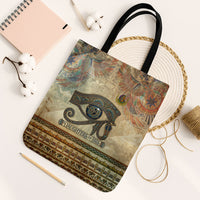 Daughters Of Isis Tote Bag Eye Of Horus Ancient Egyptian Goddess - Vintage Parchment Art