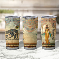 Daughters Of Isis Tumbler Cup Eye Of Horus Ancient Egyptian Goddess - Vintage Parchment Art