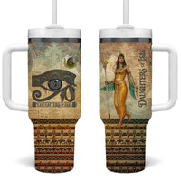 Daughters Of Isis Tumbler With Handle Eye Of Horus Ancient Egyptian Goddess - Vintage Parchment Art