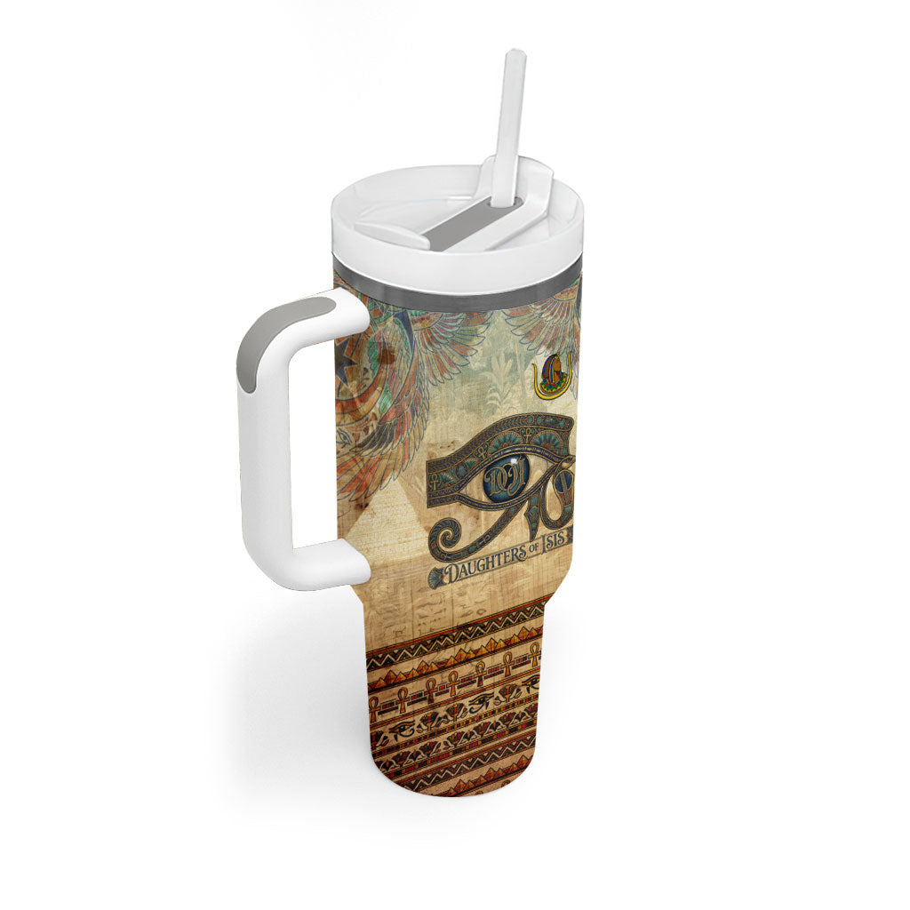 Daughters Of Isis Tumbler With Handle Eye Of Horus Ancient Egyptian Goddess - Vintage Parchment Art