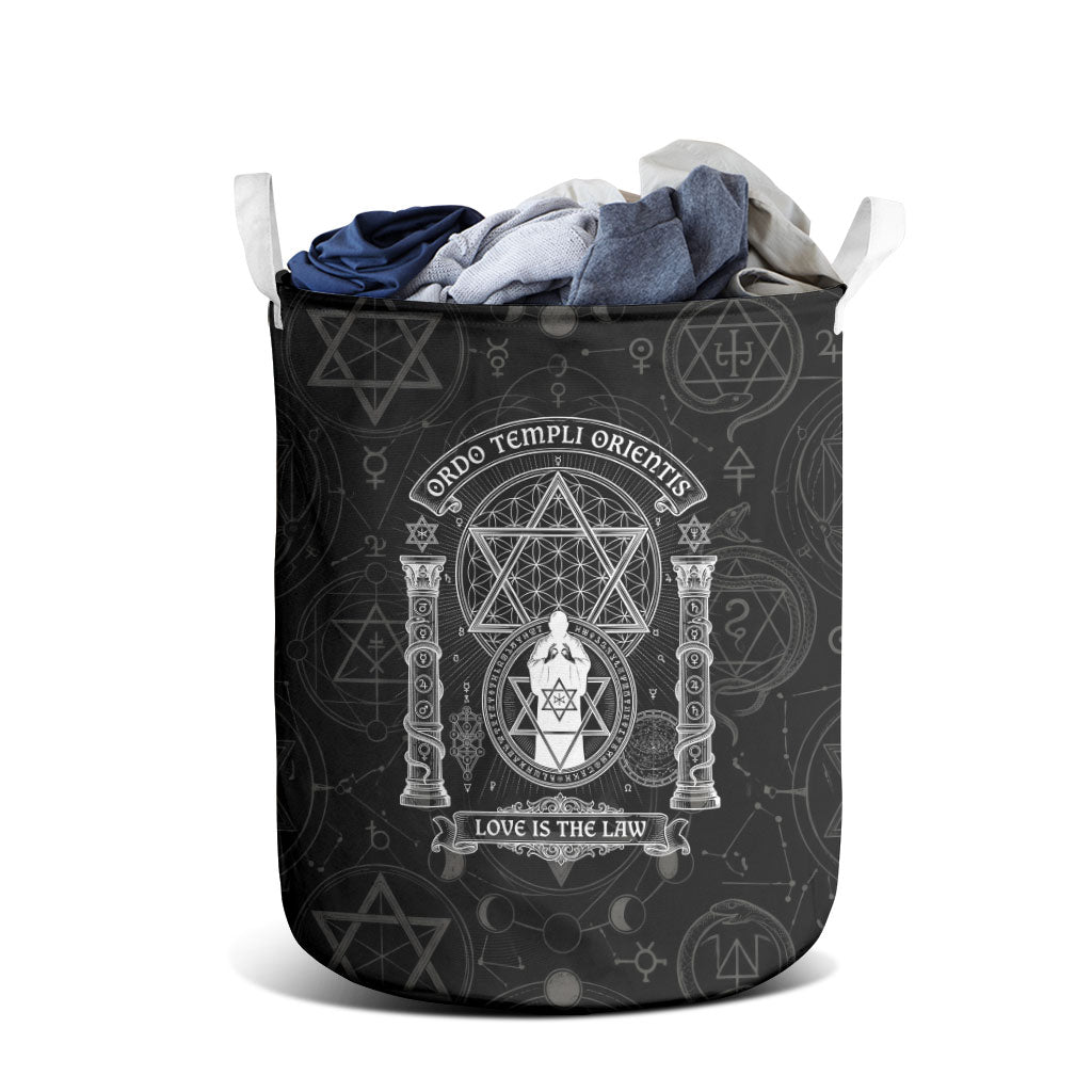 Ordo Templi Orientis Occult Symbolism Laundry Basket Esoteric Alchemy Sacred Geometry Black