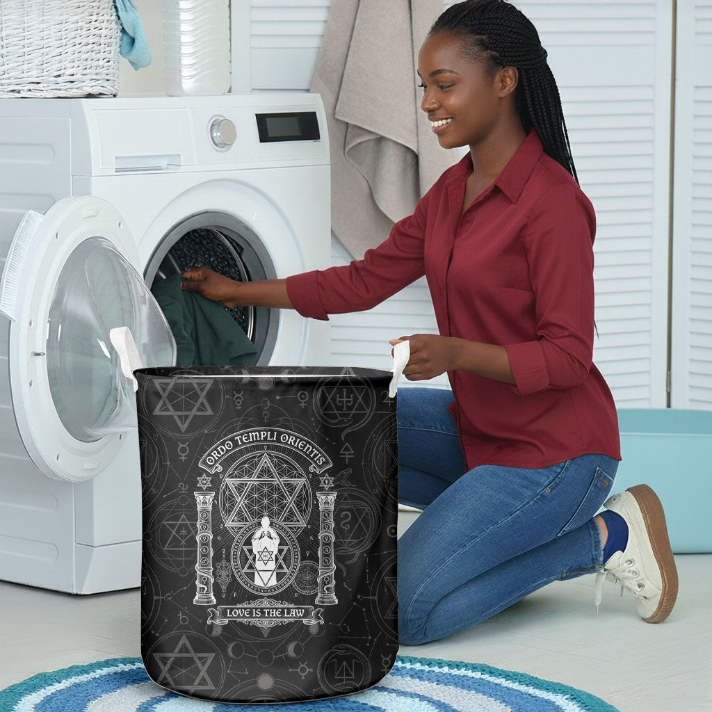 Ordo Templi Orientis Occult Symbolism Laundry Basket Esoteric Alchemy Sacred Geometry Black