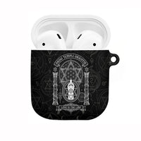 Ordo Templi Orientis Occult Symbolism AirPods Case Esoteric Alchemy Sacred Geometry Black